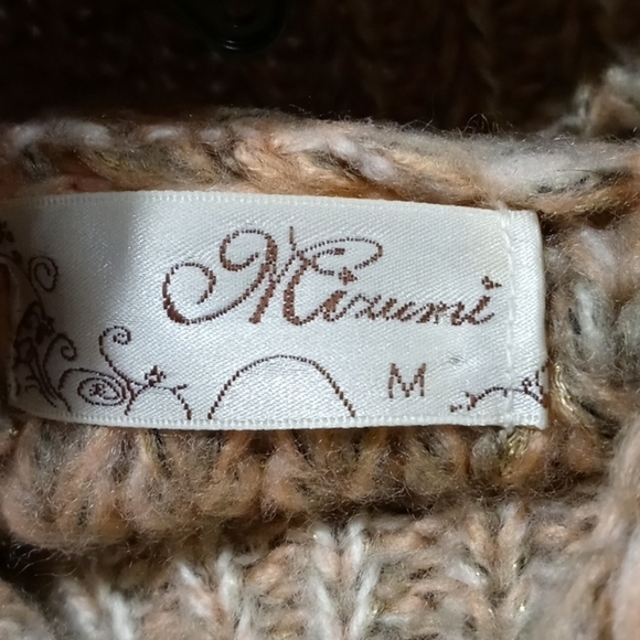 Chunky loose knit cowl neck sweater medium - Picture 9 of 9